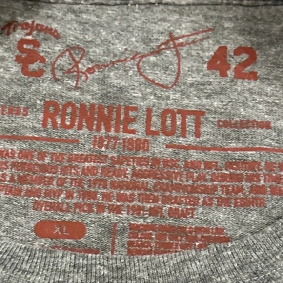 RONNIE LOTT Official USC Trojans Football Legends LIMITED EDITION Shirt XL NWT - Picture 3 of 3